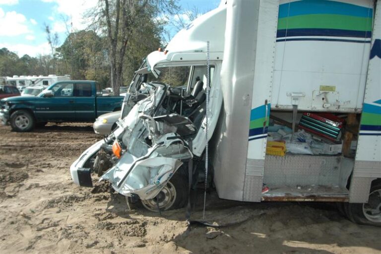 Brake Failure Causes Box Truck To Crash
